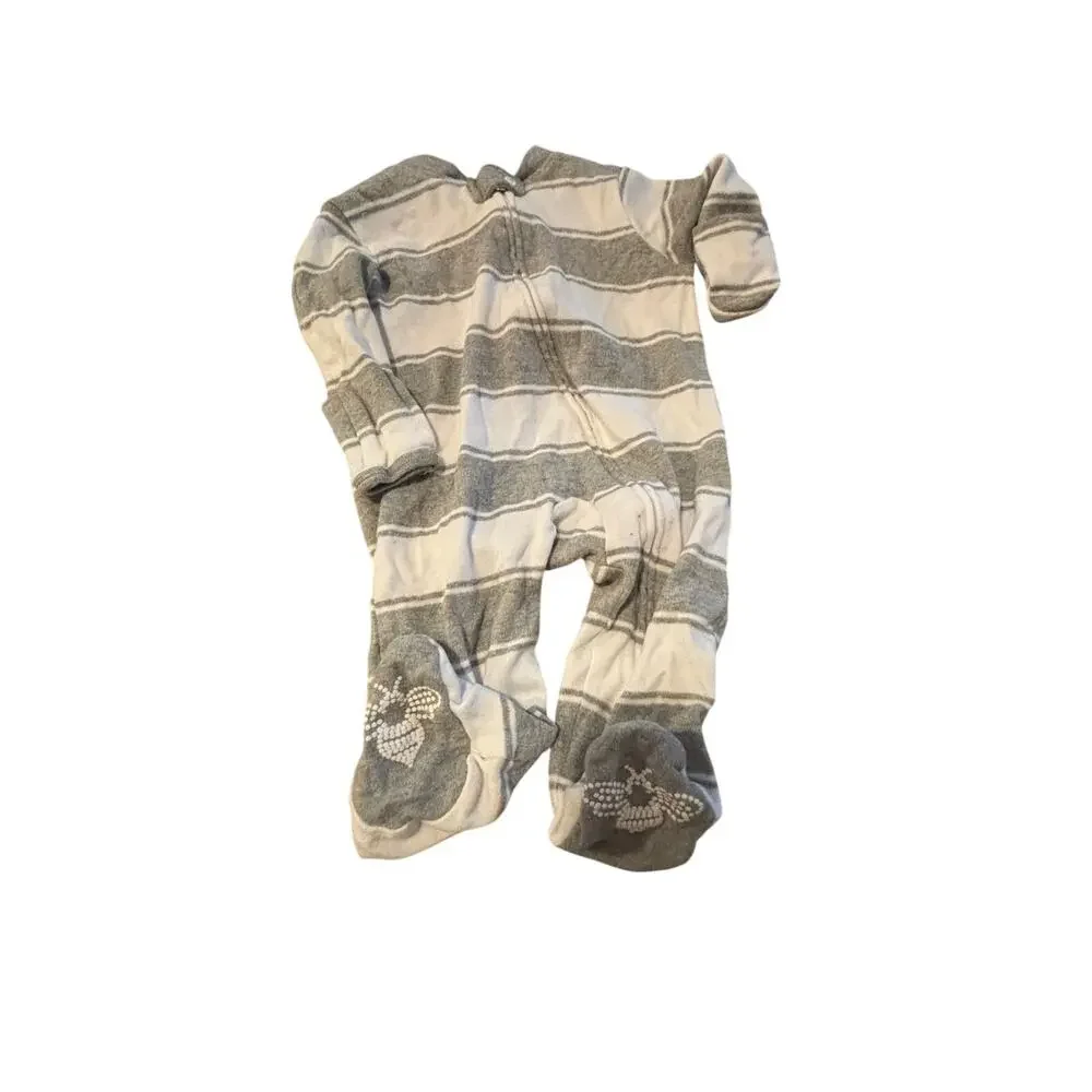 Adorable Burt's Bees Organic Cotton Baby Sleeper - 0-3 Months